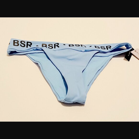 BSR By Samii Ryan Cheeky Coverage Break The Rules Bikini Bottoms Blue - Picture 5 of 7